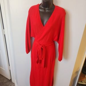 Red Wrap Dress